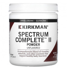 Пищеварительные ферменты Kirkman Labs, Spectrum Complete II, порошок, без добавок, 454 г (16 унций)