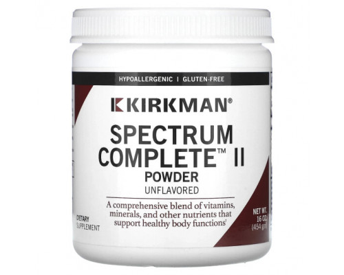 Пищеварительные ферменты Kirkman Labs, Spectrum Complete II, порошок, без добавок, 454 г (16 унций) Пищеварительные ферменты Kirkman Labs, Spectrum Complete II, порошок, без добавок, 454 г (16 унций)