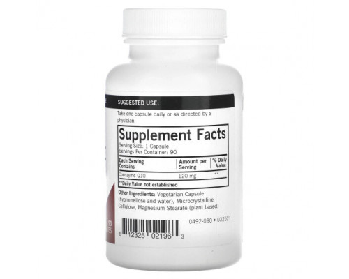 Коэнзим Q10 Kirkman Labs, Коэнзим Q10, 120 мг, 90 капсул Коэнзим Q10 Kirkman Labs, Коэнзим Q10, 120 мг, 90 капсул