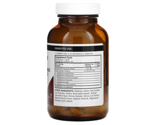 Детское здоровье Kirkman Labs, Детские жевательные таблетки Pro-Bio Gold, шоколад, 90 таблеток Детское здоровье Kirkman Labs, Детские жевательные таблетки Pro-Bio Gold, шоколад, 90 таблеток