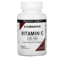 Kirkman Labs, Organic Vitamin C, 250 mg, 90 Capsules