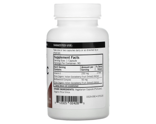 Kirkman Labs, Organic Vitamin C, 250 mg, 90 Capsules Kirkman Labs, Organic Vitamin C, 250 mg, 90 Capsules