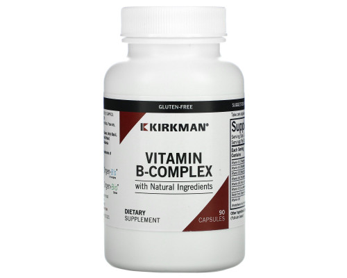 Kirkman Labs, Органический комплекс витамина B, 90 капсул Kirkman Labs, Органический комплекс витамина B, 90 капсул