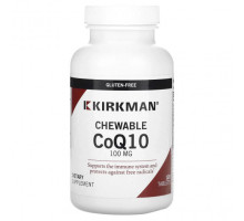 Коэнзим Q10 Kirkman Labs, Жевательный коэнзим Q10, 100 мг, 120 таблеток