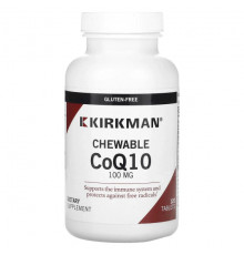 Коэнзим Q10 Kirkman Labs, Жевательный коэнзим Q10, 100 мг, 120 таблеток