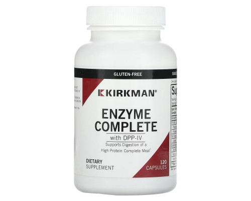 Kirkman Labs, Enzyme Complete With DPP-IV, 120 Capsules Kirkman Labs, Enzyme Complete With DPP-IV, 120 Capsules