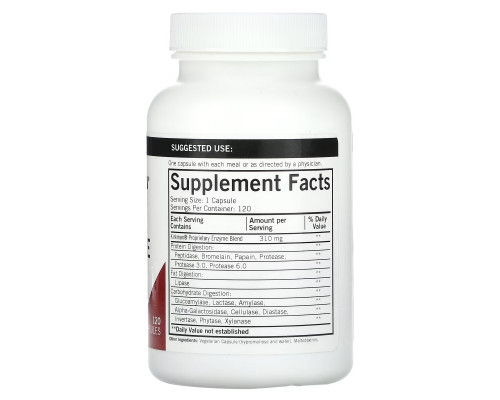 Kirkman Labs, Enzyme Complete With DPP-IV, 120 Capsules Kirkman Labs, Enzyme Complete With DPP-IV, 120 Capsules