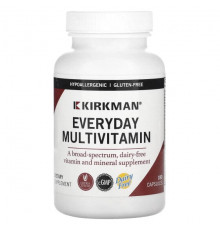Витаминно-минеральные комплексы Kirkman Labs, Мультивитамины для повседневного применения, 180 капсул