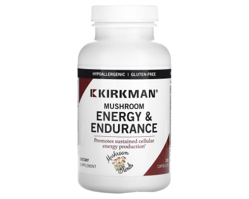 Kirkman Labs, Mushroom, Energy & Endurance, 120 Capsules Kirkman Labs, Mushroom, Energy & Endurance, 120 Capsules