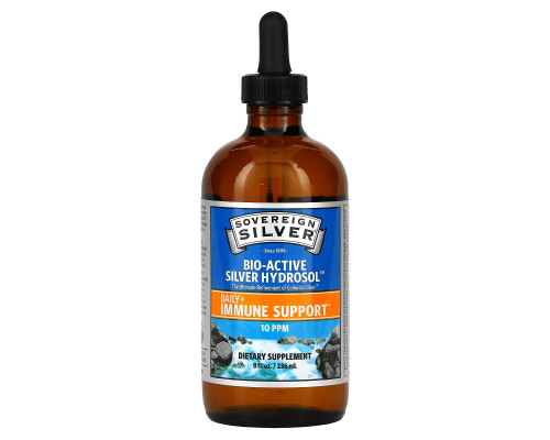 Sovereign Silver, Bio-Active Silver Hydrosol Dropper-Top, 10 PPM, 8 fl oz (236 ml) Sovereign Silver, Bio-Active Silver Hydrosol Dropper-Top, 10 PPM, 8 fl oz (236 ml)