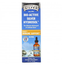 Sovereign Silver, Bio-Active Silver Hydrosol Dropper-Top, 10 мг/кг, 2 ж. унц. (59 мл)