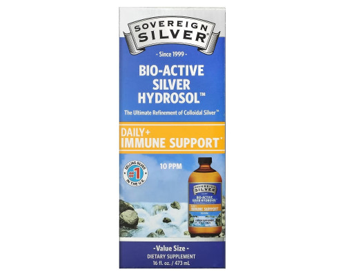 Sovereign Silver, Bio-Active Silver Hydrosol, 10 PPM, 16 fl oz (473 ml)