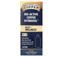 Sovereign Silver, Bio-Active Copper Hydrosol, 10 PPM, 8 oz (236 ml)