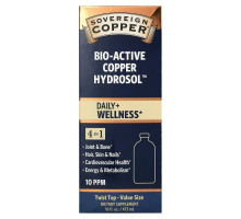 Sovereign Silver, Bio-Active Copper Hydrosol, 10 PPM, 16 fl oz (473 ml)