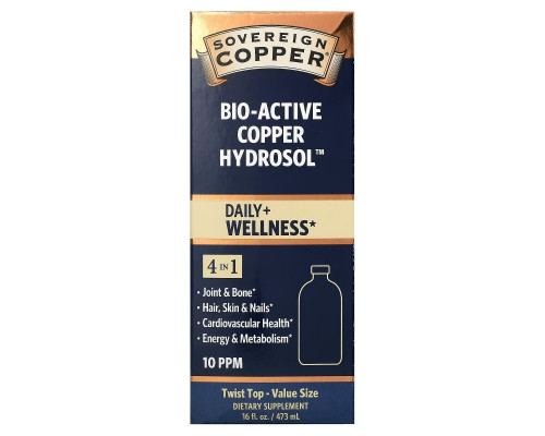 Sovereign Silver, Bio-Active Copper Hydrosol, 10 PPM, 16 fl oz (473 ml) Sovereign Silver, Bio-Active Copper Hydrosol, 10 PPM, 16 fl oz (473 ml)