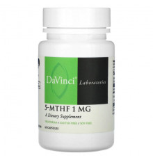 Витамины группы B DaVinci Laboratories of Vermont, 5-МТГФ, 1 мг, 60 капсул