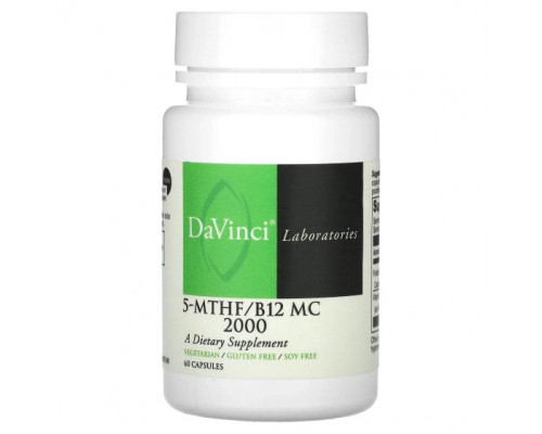 Витамины группы B DaVinci Laboratories of Vermont, 5-MTHF / B12 MC 2000`` 60 капсул Витамины группы B DaVinci Laboratories of Vermont, 5-MTHF / B12 MC 2000`` 60 капсул