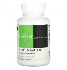 Витамины группы B DaVinci Laboratories of Vermont, Ниацинамид, 500 мг, 100 капсул