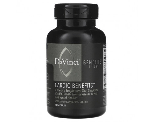 Витаминно-минеральные комплексы DaVinci Laboratories of Vermont, Benefits Line, Cardio Benefits, 90 капсул Витаминно-минеральные комплексы DaVinci Laboratories of Vermont, Benefits Line, Cardio Benefits, 90 капсул