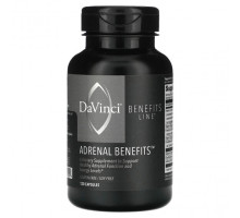 Улучшение памяти и работы мозга DaVinci Laboratories of Vermont, Benefits Line, Adrenal Benefits, 120 капсул