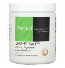 Имбирь и куркума DaVinci Laboratories of Vermont, Enz-Flame, смесь для порошковых напитков, 270 г (9,52 унции)
