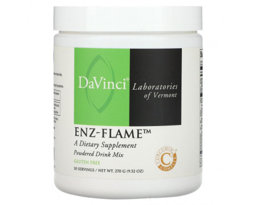 Имбирь и куркума DaVinci Laboratories of Vermont, Enz-Flame, смесь для порошковых напитков, 270 г (9,52 унции) Имбирь и куркума DaVinci Laboratories of Vermont, Enz-Flame, смесь для порошковых напитков, 270 г (9,52 унции)