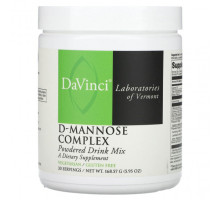 Женское здоровье DaVinci Laboratories of Vermont, Комплекс D-маннозы, порошковая смесь для напитков, 168,57 г (5,95 унции)