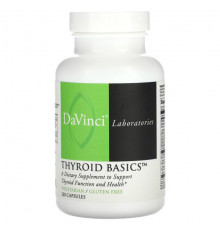 Витаминно-минеральные комплексы DaVinci Laboratories of Vermont, Thyroid Basics`` 120 капсул