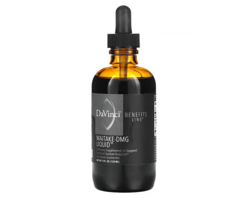 Грибы DaVinci Laboratories of Vermont, Benefits Line, Maitake-DMG Liquid, 120 мл (4 жидк. Унции) Грибы DaVinci Laboratories of Vermont, Benefits Line, Maitake-DMG Liquid, 120 мл (4 жидк. Унции)