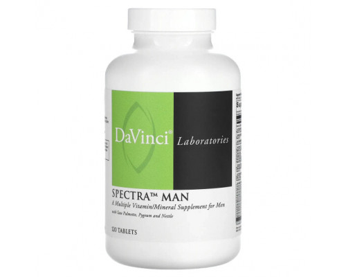 Мужское здоровье DaVinci Laboratories of Vermont, Spectra Man, 120 таблеток Мужское здоровье DaVinci Laboratories of Vermont, Spectra Man, 120 таблеток