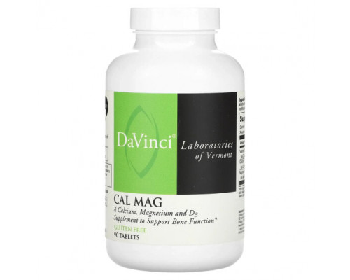 Кальций DaVinci Laboratories of Vermont, Cal Mag, 90 таблеток Кальций DaVinci Laboratories of Vermont, Cal Mag, 90 таблеток