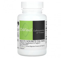 Кальций DaVinci Laboratories of Vermont, Cal Mag из нескольких источников, 90 таблеток