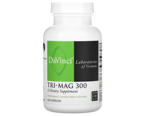 DaVinci Laboratories of Vermont, Tri-Mag 300, 120 Capsules DaVinci Laboratories of Vermont, Tri-Mag 300, 120 Capsules