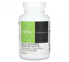 Витаминно-минеральные комплексы DaVinci Laboratories of Vermont, Мультиминеральный комплекс с витамином D3`` 120 капсул