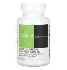 Витаминно-минеральные комплексы DaVinci Laboratories of Vermont, Мультиминеральный комплекс с витамином D3`` 120 капсул