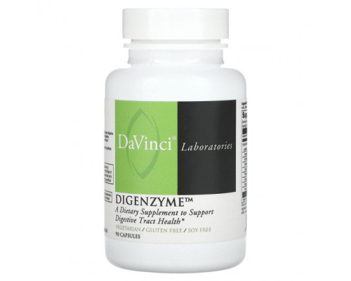 Пищеварительные ферменты DaVinci Laboratories of Vermont, Digenzyme`` 90 капсул Пищеварительные ферменты DaVinci Laboratories of Vermont, Digenzyme`` 90 капсул