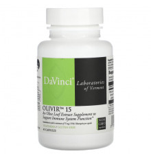 Зелень и зеленые овощи DaVinci Laboratories of Vermont, Оливир 15, 45 капсул