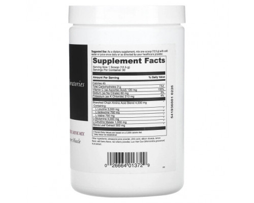 Аминокислоты DaVinci Laboratories of Vermont, Maxi-BCAA, смесь для порошковых напитков, малиновый лимонад, 375 г (13,23 унции) Аминокислоты DaVinci Laboratories of Vermont, Maxi-BCAA, смесь для порошковых напитков, малиновый лимонад, 375 г (13,23 унции)