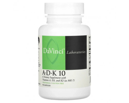 Витамин D DaVinci Laboratories of Vermont, ADK 10`` 90 капсул Витамин D DaVinci Laboratories of Vermont, ADK 10`` 90 капсул