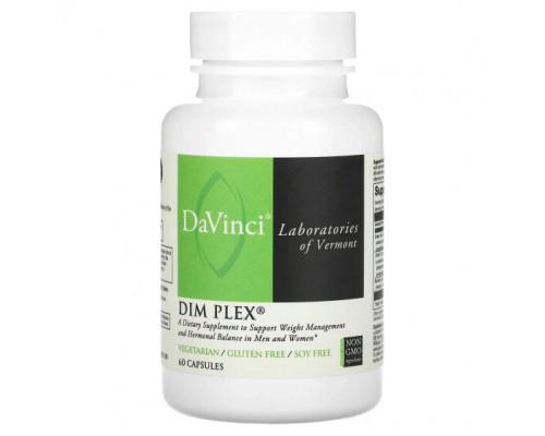 Женское здоровье DaVinci Laboratories of Vermont, DIM Plex`` 60 капсул Женское здоровье DaVinci Laboratories of Vermont, DIM Plex`` 60 капсул