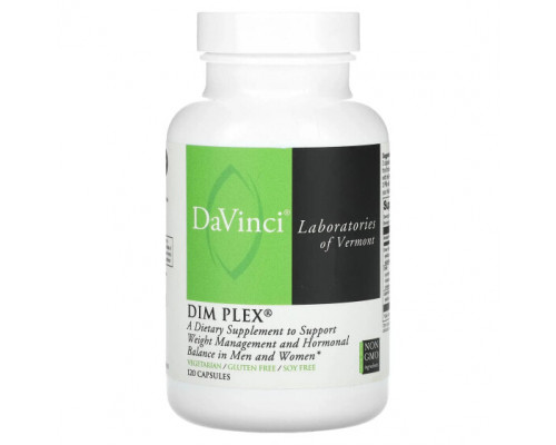 Женское здоровье DaVinci Laboratories of Vermont, DIM Plex`` 120 капсул Женское здоровье DaVinci Laboratories of Vermont, DIM Plex`` 120 капсул