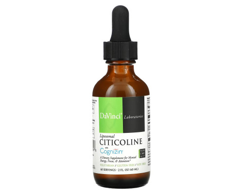DaVinci Laboratories of Vermont, Liposomal Citicoline with Cognizin, 2 fl oz (60 ml)