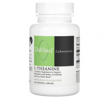 Аминокислоты DaVinci Laboratories of Vermont, L-теанин, 200 мг, 120 капсул