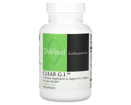Для пищеварительной системы DaVinci Laboratories of Vermont, Clear GI, 120 капсул Для пищеварительной системы DaVinci Laboratories of Vermont, Clear GI, 120 капсул