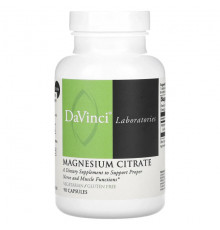 Магний DaVinci Laboratories of Vermont, Цитрат магния, 90 капсул