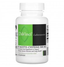 DaVinci Laboratories of Vermont, N-Acetyl Cysteine, 500 mg, 90 Capsules