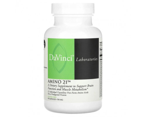 Аминокислоты DaVinci Laboratories of Vermont, Amino 21, 750 мг, 90 капсул Аминокислоты DaVinci Laboratories of Vermont, Amino 21, 750 мг, 90 капсул