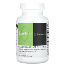 Для мышц и суставов DaVinci Laboratories of Vermont, Сульфат глюкозамина, 500 мг, 120 капсул