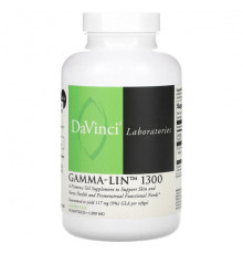 Женское здоровье DaVinci Laboratories of Vermont, Гамма-Лин 1300, 1300 мг, 90 мягких таблеток