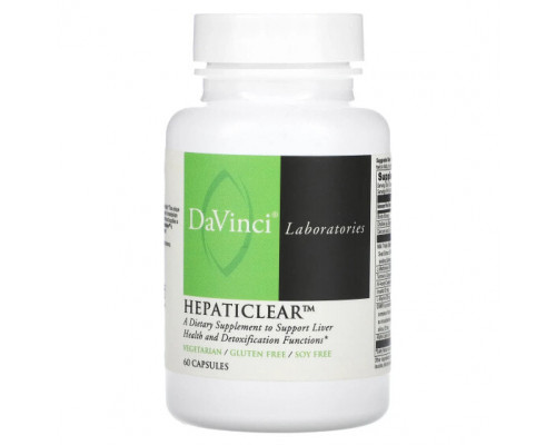 Для здоровья печени DaVinci Laboratories of Vermont, Hepaticlear`` 60 капсул Для здоровья печени DaVinci Laboratories of Vermont, Hepaticlear`` 60 капсул